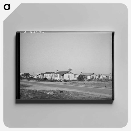 アートパネル-Earlimart Houses
 - ラッセル リー Canvas.
