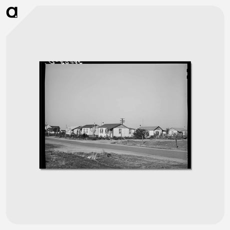 アートポストカード-Earlimart Houses
 - ラッセル リー Postcard.