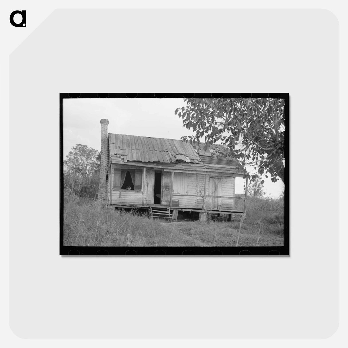 アートポストカード-Shack Near Jarreau
 - ラッセル リー Postcard.