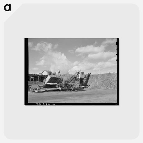 アートポストカード-Beet Unloading and Piling Machine
 - ラッセル リー Postcard.