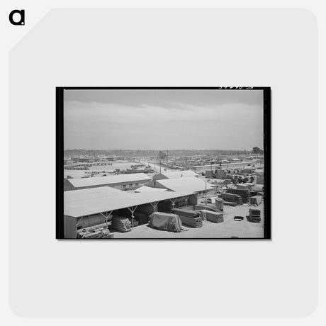 アートポストカード-Kearney-Mesa Defense Housing
 - ラッセル リー Postcard.