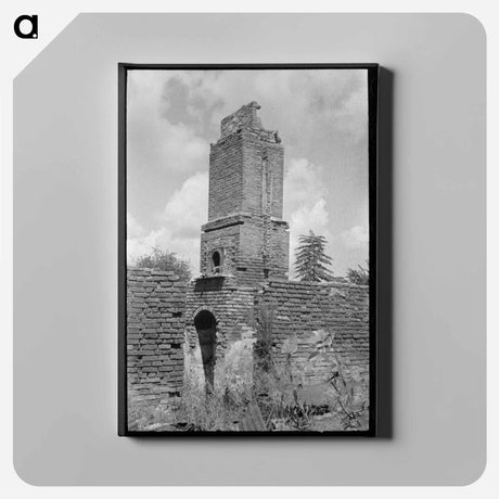 アートパネル-Fireplace Ruins, Lutcher
 - ラッセル リー Canvas.