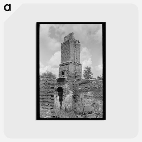 アートポストカード-Fireplace Ruins, Lutcher
 - ラッセル リー Postcard.