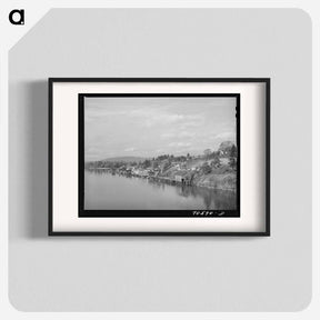 アートポスター-Waterfront. Cathlamet, Washington
 - ラッセル リー Poster.