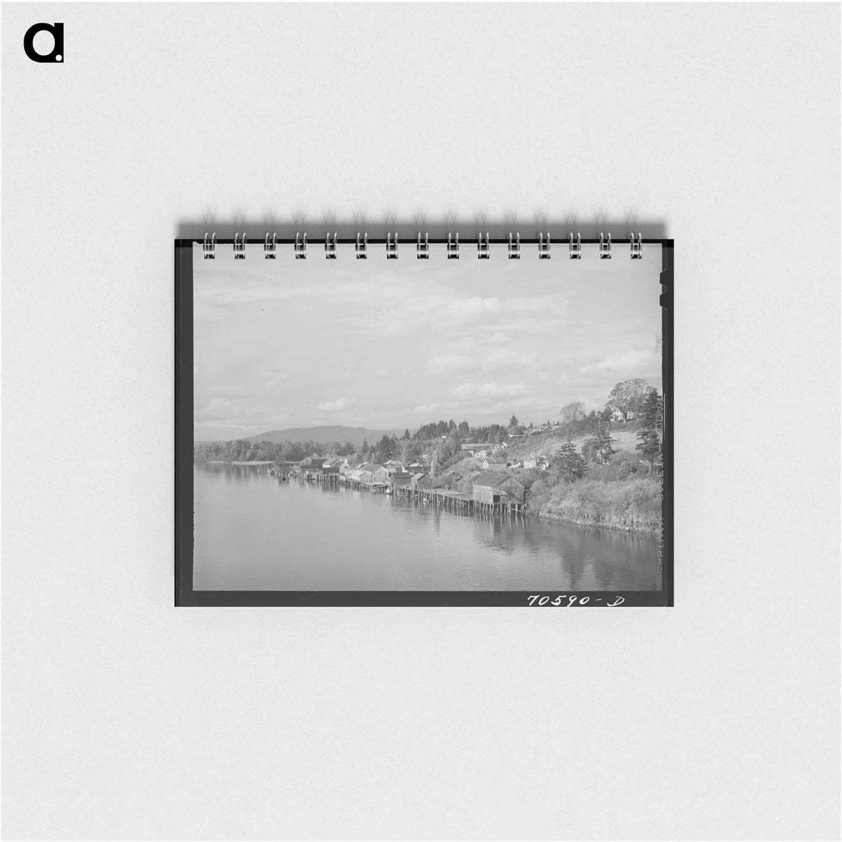 アートメモ帳-Waterfront. Cathlamet, Washington
 - ラッセル リー Memo.