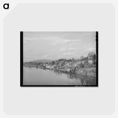 アートポストカード-Waterfront. Cathlamet, Washington
 - ラッセル リー Postcard.