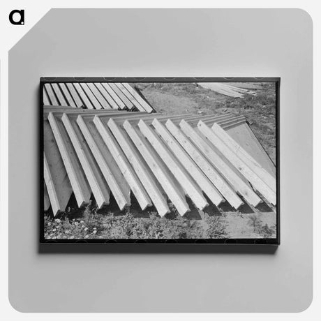 アートパネル-Feed Storage Gable Ends
 - ラッセル リー Canvas.