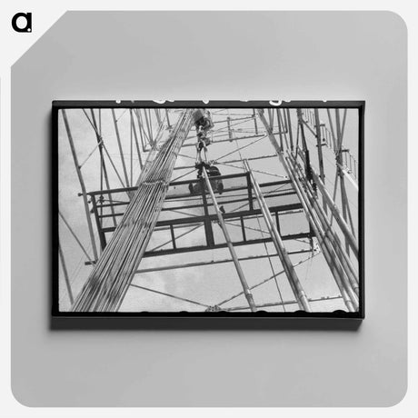 アートパネル-Oil Derrick, Oklahoma City
 - ラッセル リー Canvas.