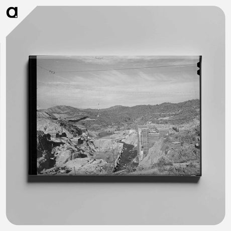アートパネル-Shasta Dam Under Construction
 - ラッセル リー Canvas.