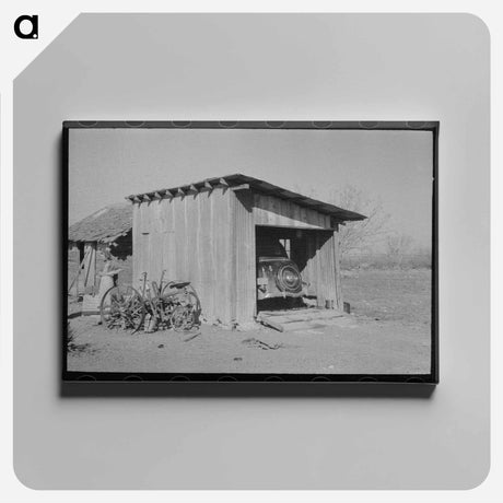 アートパネル-Santa Maria Farmer's Garage
 - ラッセル リー Canvas.