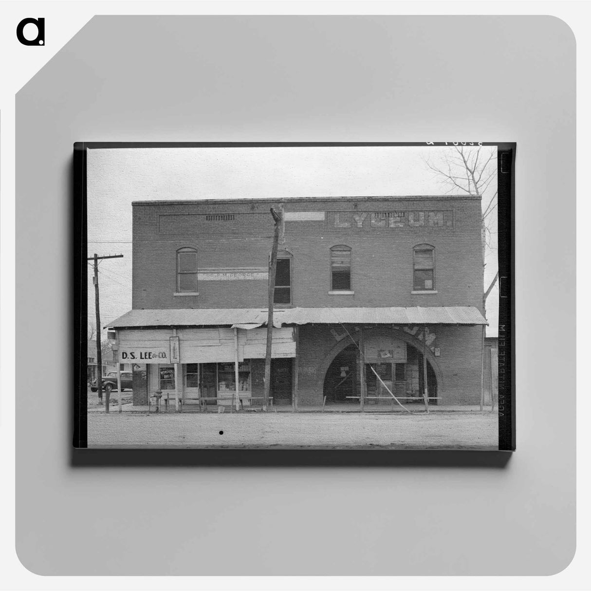 アートパネル-Building. Mound Bayou, Mississippi
 - ラッセル リー Canvas.