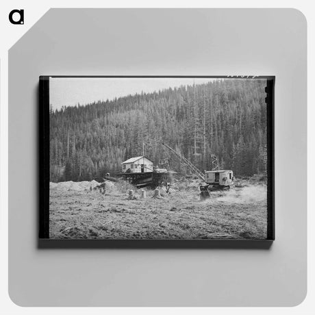 アートパネル-Dredging for Gold
 - ラッセル リー Canvas.