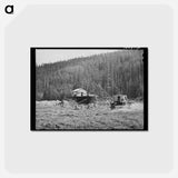 アートポストカード-Dredging for Gold
 - ラッセル リー Postcard.