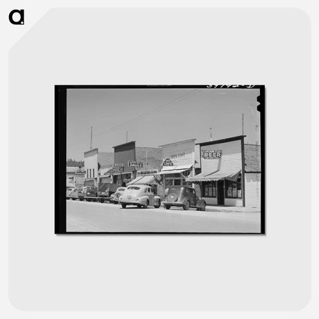 アートポストカード-Main Street of Cascade
 - ラッセル リー Postcard.