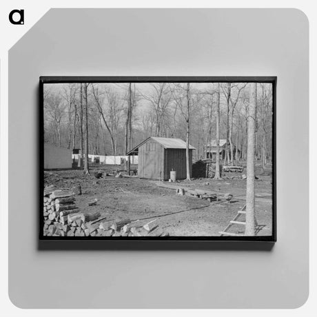 アートパネル-Backyard of Farmstead, Chicot Farms
 - ラッセル リー Canvas.