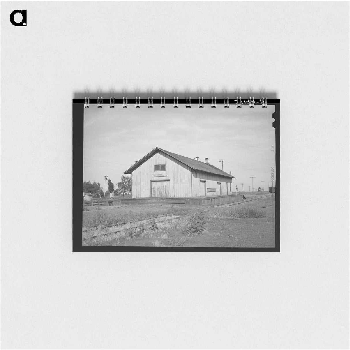 アートメモ帳-Railroad Station at Corinne
 - ラッセル リー Memo.