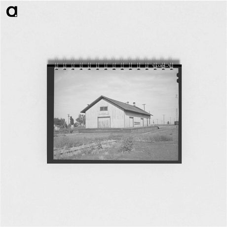 アートメモ帳-Railroad Station at Corinne
 - ラッセル リー Memo.