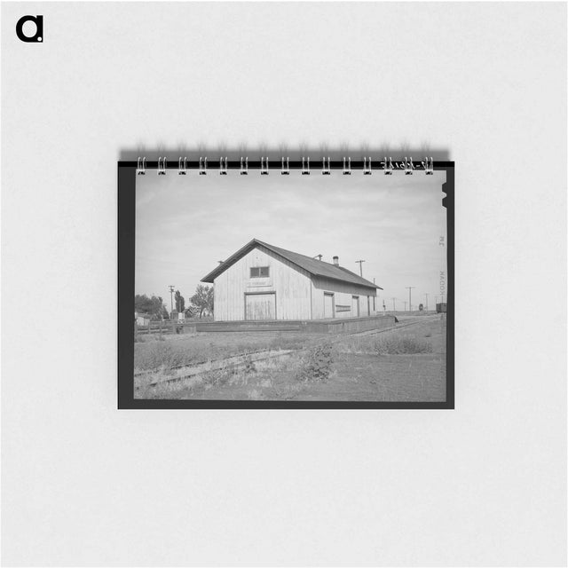 アートメモ帳-Railroad Station at Corinne
 - ラッセル リー Memo.