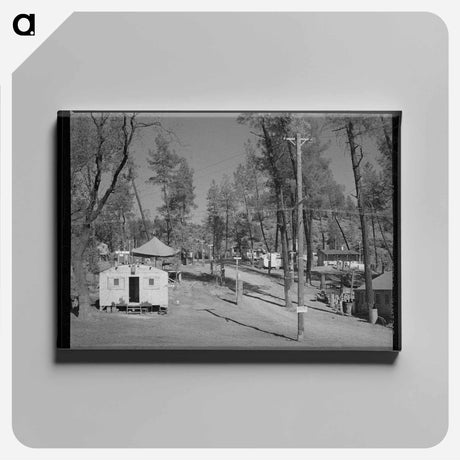 アートパネル-Shasta Dam Workers' Camp
 - ラッセル リー Canvas.