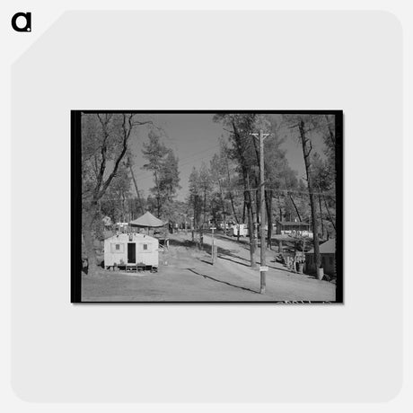 アートポストカード-Shasta Dam Workers' Camp
 - ラッセル リー Postcard.