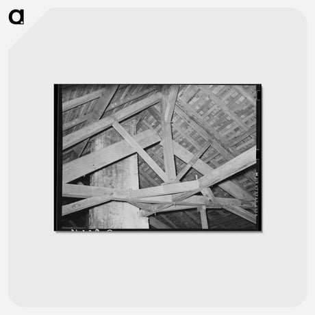 アートポストカード-Plantation House Rafters
 - ラッセル リー Postcard.