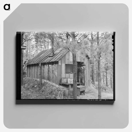 アートパネル-Shack of Old Gold Prospector
 - ラッセル リー Canvas.