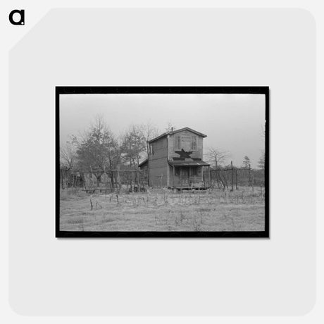 アートポストカード-Farmhouse of Pine Area
 - ラッセル リー Postcard.