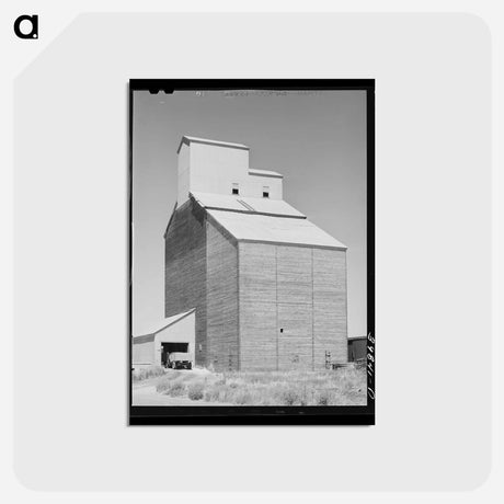 アートポストカード-Wheat Elevator at Eureka
 - ラッセル リー Postcard.