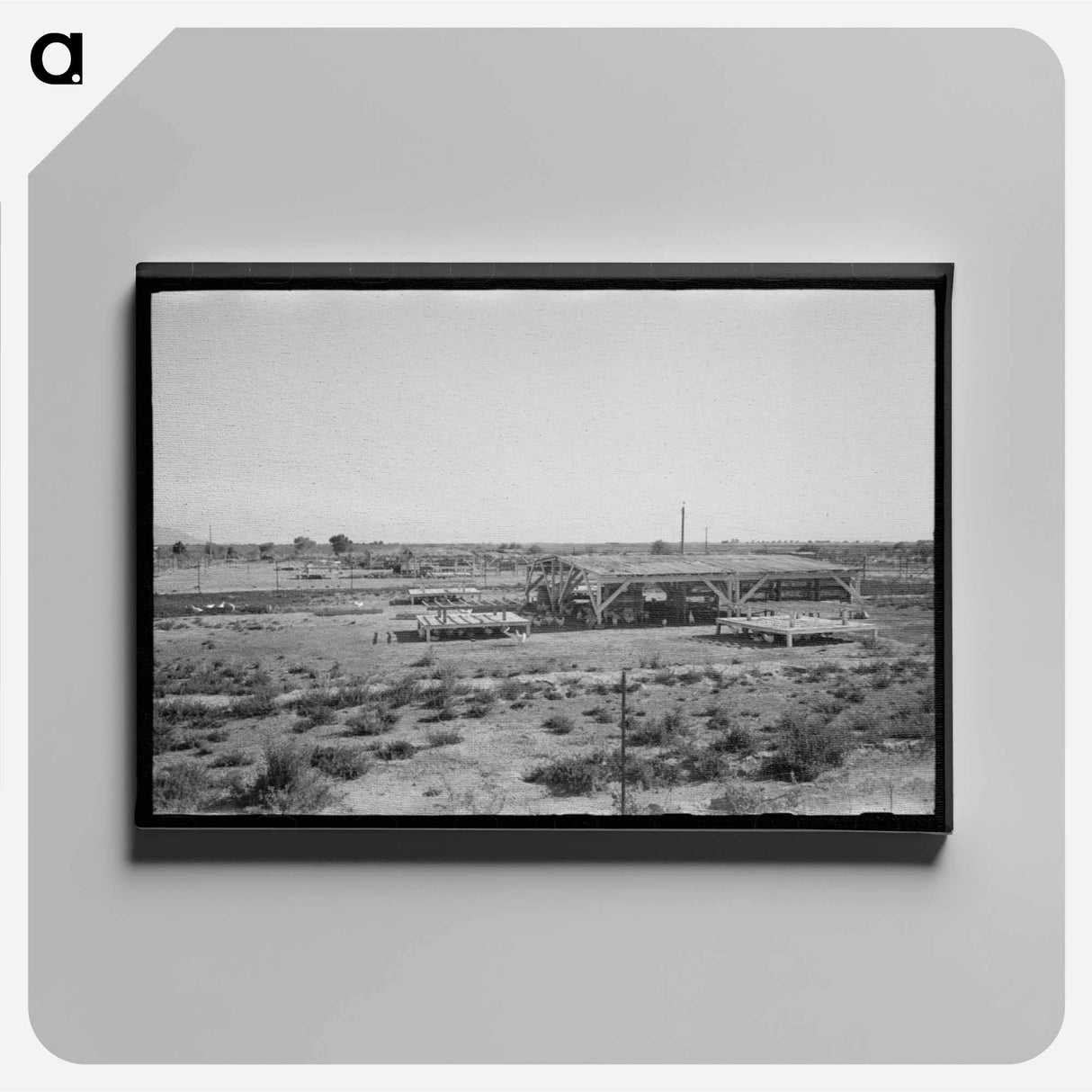 アートパネル-Chicken Shelters, Casa Grande Valley Farms
 - ラッセル リー Canvas.