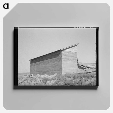 アートパネル-Farm Wheat Elevator
 - ラッセル リー Canvas.