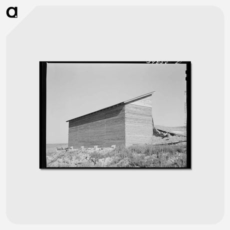 アートポストカード-Farm Wheat Elevator
 - ラッセル リー Postcard.