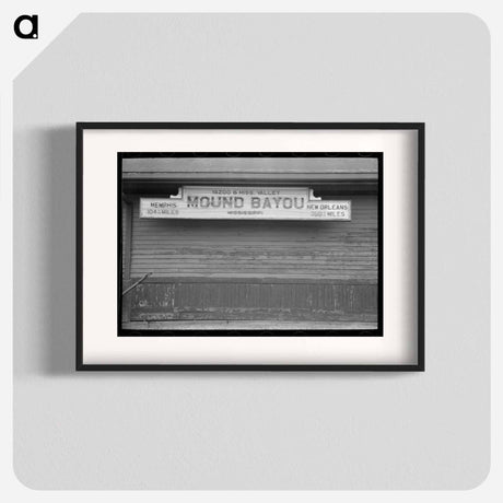 アートポスター-Railroad Station, Mound Bayou
- ラッセル リー Poster.