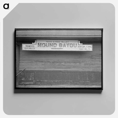 アートパネル-Railroad Station, Mound Bayou
 - ラッセル リー Canvas.