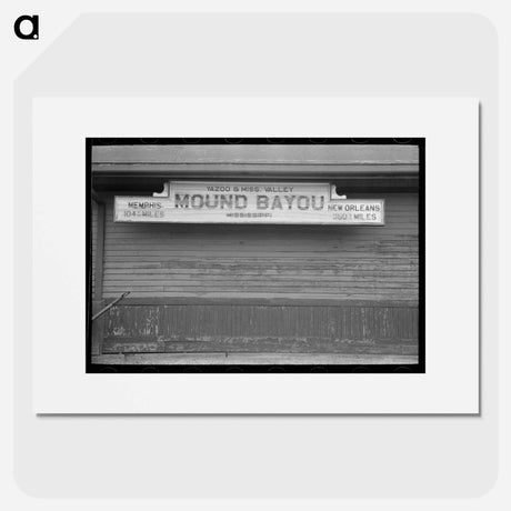 アートポスター-Railroad Station, Mound Bayou
- ラッセル リー Poster.