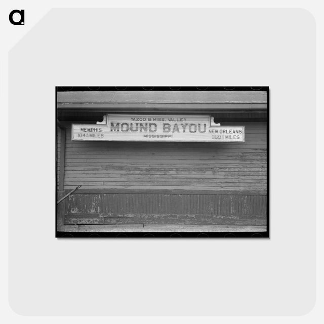 アートポストカード-Railroad Station, Mound Bayou
 - ラッセル リー Postcard.