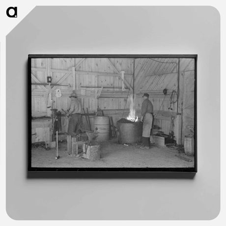 アートパネル-Blacksmith Shop, Lufkin, Texas
 - ラッセル リー Canvas.