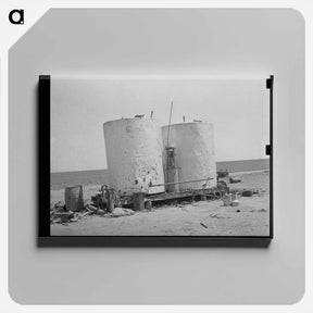 アートパネル-Gasoline Storage, Texas
 - ラッセル リー Canvas.