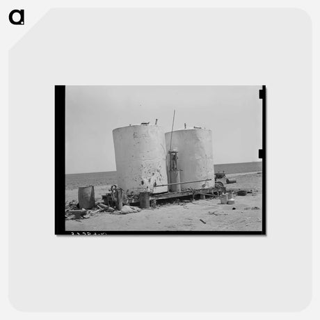 アートポストカード-Gasoline Storage, Texas
 - ラッセル リー Postcard.