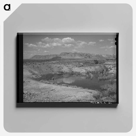 アートパネル-Irrigation Reservoir, Utah
 - ラッセル リー Canvas.