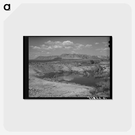 アートポストカード-Irrigation Reservoir, Utah
 - ラッセル リー Postcard.