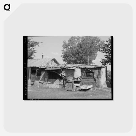 アートポストカード-Oklahoma Shack Home
 - ラッセル リー Postcard.