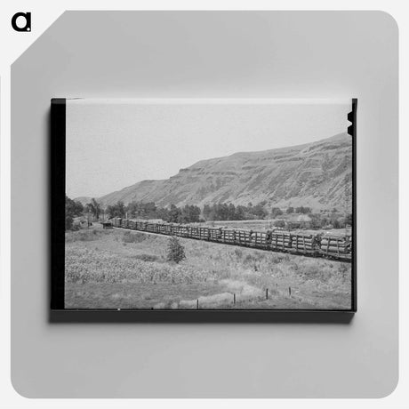 アートパネル-Logging Train, Spalding Junction
 - ラッセル リー Canvas.