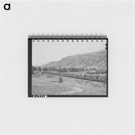 アートメモ帳-Logging Train, Spalding Junction
 - ラッセル リー Memo.