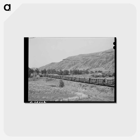 アートポストカード-Logging Train, Spalding Junction
 - ラッセル リー Postcard.