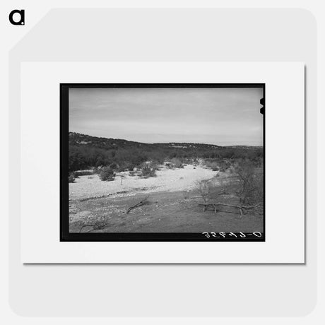 アートポスター-Dry Creek Bed, Kimble County
- ラッセル リー Poster.