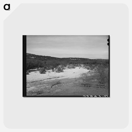 アートポストカード-Dry Creek Bed, Kimble County
 - ラッセル リー Postcard.