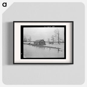 アートポスター-Flooded Farm
 - ラッセル リー Poster.