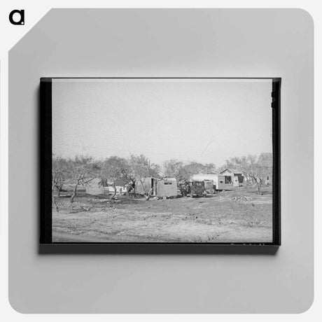 アートパネル-Truck Drivers' Camp
 - ラッセル リー Canvas.
