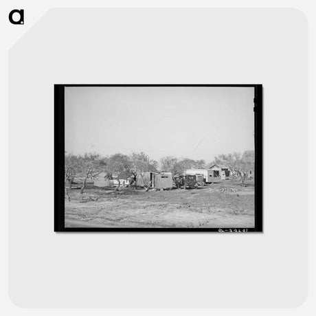 アートポストカード-Truck Drivers' Camp
 - ラッセル リー Postcard.