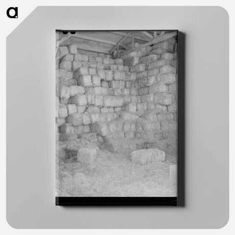 アートパネル-Casa Grande Hay Bales
 - ラッセル リー Canvas.